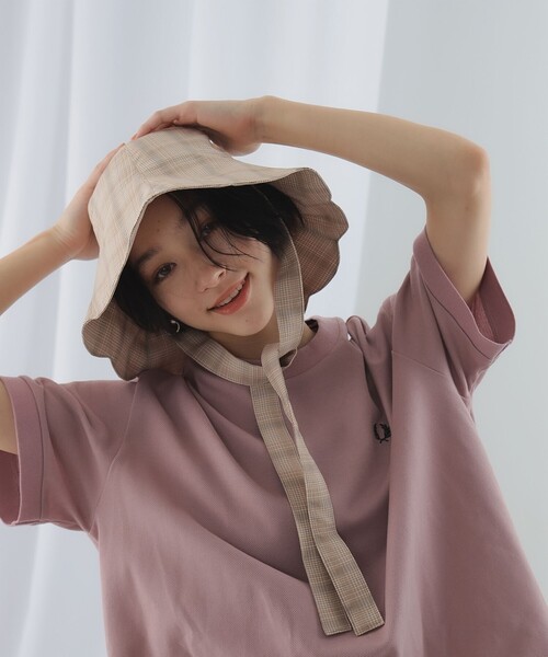 Ray BEAMS（レイビームス）の「Casselini × Ray BEAMS / 別注 フラワー ハット（ハット・レディース・ベージュ/ネイビー・ONE SIZE）」の12枚目の写真