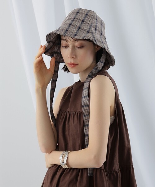 Ray BEAMS（レイビームス）の「Casselini × Ray BEAMS / 別注 フラワー ハット（ハット・レディース・ベージュ/ネイビー・ONE SIZE）」の3枚目の写真