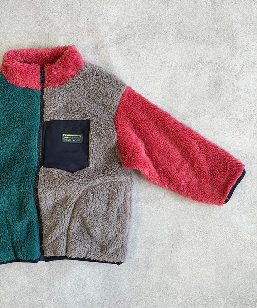 BIG FIELD(ビッグフィールド)の「ボアフリースクレイジージャケット(90~150cm)(その他アウター・キッズ・グレー/オフホワイト・150/90/100/110/120/130/140)」の12枚目の写真