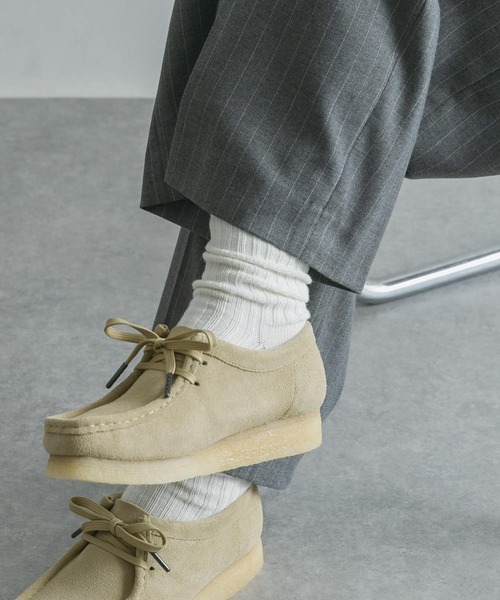 URBAN RESEARCH（アーバンリサーチ）の「『UR TECH』ローゲージリブソックス（ソックス/靴下・レディース・イエロー/ブラック/オフホワイト/ブルー・22/24）」の6枚目の写真