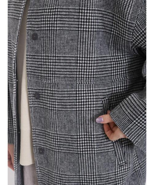 Samansa Mos2（サマンサ モスモス）の「グレンチェック切替ショートコート（その他アウター・レディース・ブラック・F）」の16枚目の写真