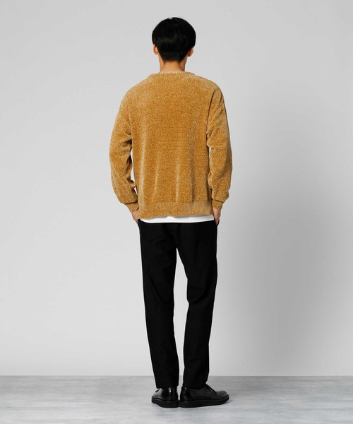 Right-on（ライトオン）の「ケーブル編みニットレイヤード（ニット/セーター・メンズ・オフホワイト/イエロー/ダークグレー・M/L/XL）」の20枚目の写真