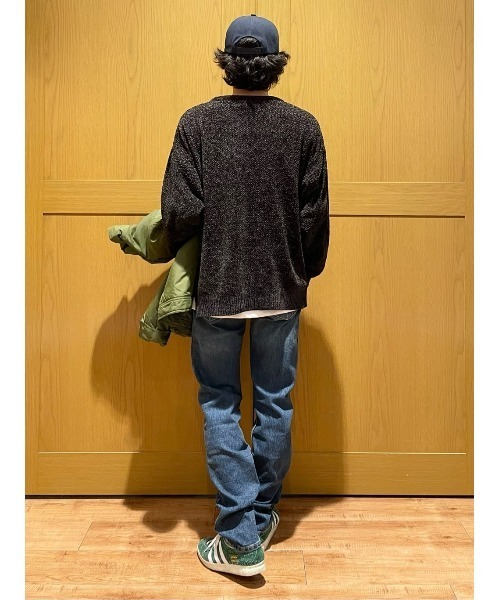 Right-on（ライトオン）の「ケーブル編みニットレイヤード（ニット/セーター・メンズ・オフホワイト/イエロー/ダークグレー・M/L/XL）」の16枚目の写真