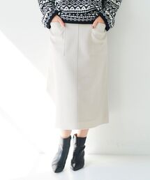 le.coeur blanc | ジャージーメルトントラペーズスカート(スカート)