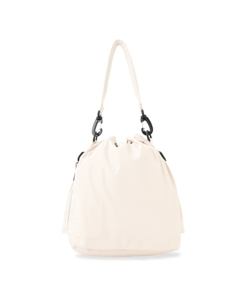 VICKY(ビッキー)の「【KOREAN ITEM】防水防汚ミリタリー巾着ショルダーバッグ(ショルダーバッグ・レディース・ブラック/オフホワイト・FREE)」の4枚目の写真