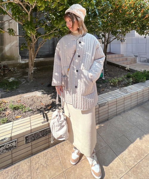 VICKY(ビッキー)の「【KOREAN ITEM】防水防汚ミリタリー巾着ショルダーバッグ(ショルダーバッグ・レディース・ブラック/オフホワイト・FREE)」の12枚目の写真