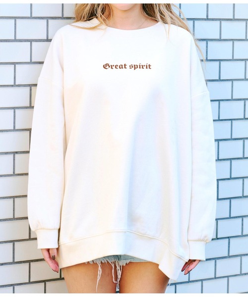 anap mimpi（アナップミンピ）の「インディアンプリント 裏起毛 スウェット トレーナー（スウェット・レディース・グレー/ネイビー/ベージュ系その他・FREE）」の21枚目の写真