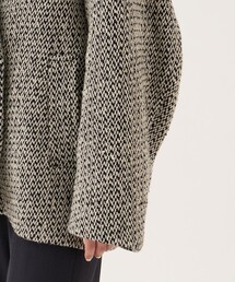 DES PRES バルキーツイード ビックカラーコート ブラック バルキーツイード ビックカラーコート | maison TOMORROWLAND/メゾン