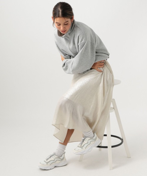 BAYFLOW（ベイフロー）の「ストレッチシュースニーカー（スニーカー・レディース・ホワイト/ライトグレー・LARGE/MEDIUM）」の6枚目の写真