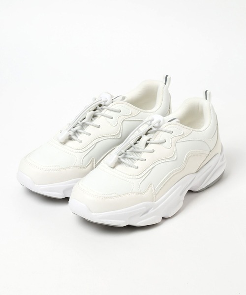 BAYFLOW（ベイフロー）の「ストレッチシュースニーカー（スニーカー・レディース・ホワイト/ライトグレー・LARGE/MEDIUM）」の8枚目の写真