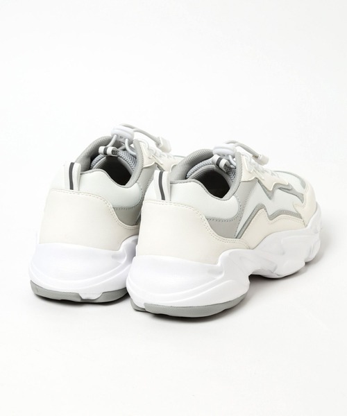 BAYFLOW（ベイフロー）の「ストレッチシュースニーカー（スニーカー・レディース・ホワイト/ライトグレー・LARGE/MEDIUM）」の12枚目の写真