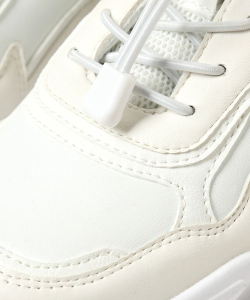 BAYFLOW（ベイフロー）の「ストレッチシュースニーカー（スニーカー・レディース・ホワイト/ライトグレー・LARGE/MEDIUM）」の21枚目の写真