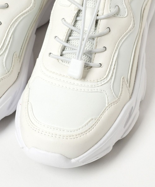 BAYFLOW（ベイフロー）の「ストレッチシュースニーカー（スニーカー・レディース・ホワイト/ライトグレー・LARGE/MEDIUM）」の22枚目の写真