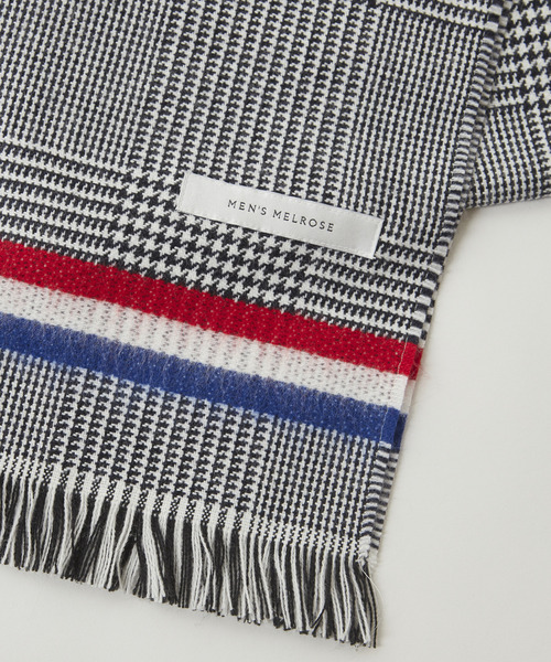MEN'S MELROSE（メンズメルローズ）の「グレンチェックトリコマフラー（マフラー・メンズ・グレー/ネイビー・9）」の3枚目の写真