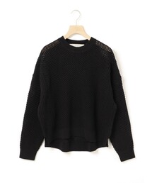 MidiUmi（ミディウミ）の「MidiUmi メッシュ柄プルオーバー（ニット/セーター）」