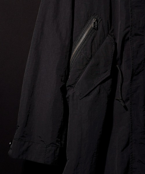 NUMBER (N)INE(ナンバーナイン)の「NUMBER (N)INE/ナンバーナイン MICRO RIP-STOP FISH TAIL STAND LONG COAT(モッズコート・メンズ・ブラック/オリーブ/ホワイト・3/4/2)」の20枚目の写真