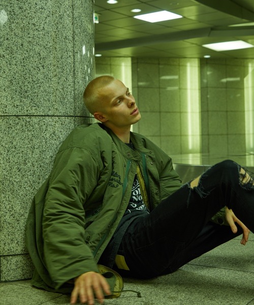 NUMBER (N)INE(ナンバーナイン)の「NUMBER (N)INE/ナンバーナイン MICRO RIP-STOP FISH TAIL STAND LONG COAT(モッズコート・メンズ・ブラック/オリーブ/ホワイト・3/4/2)」の8枚目の写真