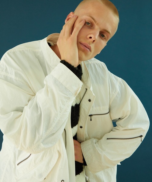 NUMBER (N)INE(ナンバーナイン)の「NUMBER (N)INE/ナンバーナイン MICRO RIP-STOP FISH TAIL STAND LONG COAT(モッズコート・メンズ・ブラック/オリーブ/ホワイト・3/4/2)」の11枚目の写真