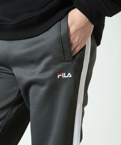 FILA(フィラ)の「【FILA】 ワンポイント ロゴ 刺繍 サイドライン ジャージ ストレッチ ジョガーパンツ(その他パンツ・メンズ・ネイビー/ブラック/チャコール・MEDIUM/X-LARGE/LARGE)」の12枚目の写真