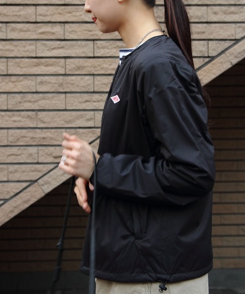 DANTON（ダントン）の「DANTON/ダントン　インサレーションジャケット　INSULATION JACKET（ウィメンズ）　DT-A0482 SBT（ノーカラージャケット・レディース・ライトベージュ/アイボリー/ブラック/ライトブルー・S/M）」の9枚目の写真