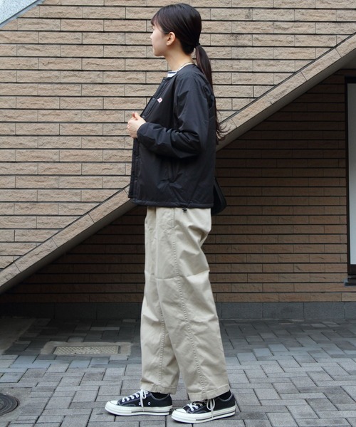 DANTON（ダントン）の「DANTON/ダントン　インサレーションジャケット　INSULATION JACKET（ウィメンズ）　DT-A0482 SBT（ノーカラージャケット・レディース・ライトベージュ/アイボリー/ブラック/ライトブルー・S/M）」の13枚目の写真