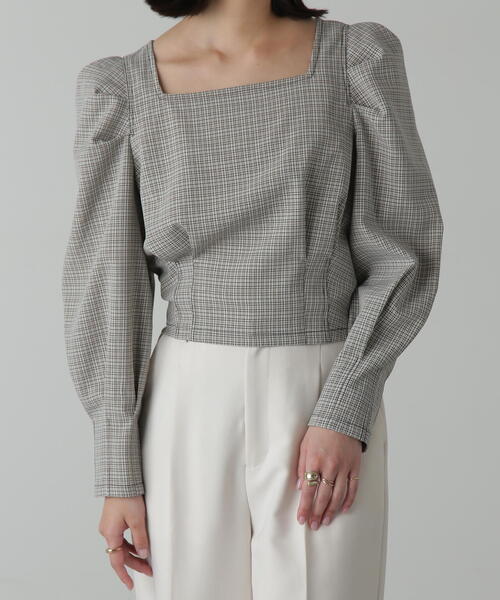 FREE'S MART(フリーズマート)の「◇スクエアネックボリュームスリーブ長袖ブラウス(シャツ/ブラウス・レディース・ブラック系その他/ホワイト系その他/グリーン系その他3/ブラック系その他2・FREE)」の13枚目の写真