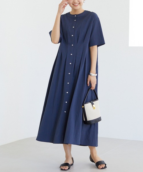 ウエストタックワンピース ウエストタックワンピース