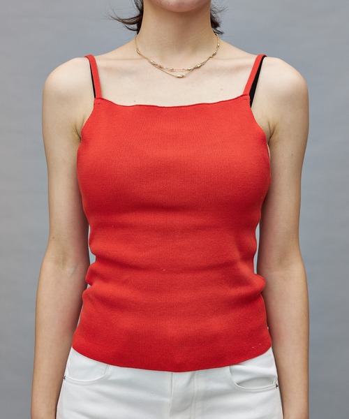 Lui's（ルイス）の「【cierio/シエリオ】 ニットキャミソール（キャミソール・レディース・ブラック/レッド/グリーン・FREE）」の8枚目の写真