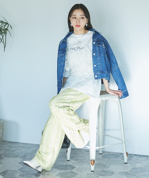 VIS(ビス)の「【STAYC/YOON着用】リボンテープビスチェ(キャミソール・レディース・ブラック/キナリ・FREE)」の15枚目の写真