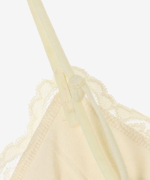 MAJESTIC LEGON(マジェスティックレゴン)の「カップ付きレースキャミソール(キャミソール・レディース・オフホワイト/ブラック/アイボリー・MEDIUM)」の13枚目の写真