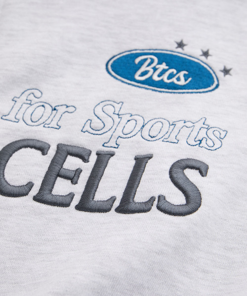 VIS（ビス）の「【BITTER CELLS】Wジップショート丈ロゴ刺繍パーカー（スウェット・レディース・ブラック/ライトグレー・FREE）」の3枚目の写真