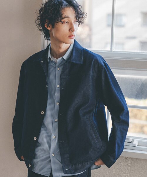 【専用出品】デニムブルゾン Amazon | [フォーキャスト] デニムストレッチジャケット 激ラクデニム