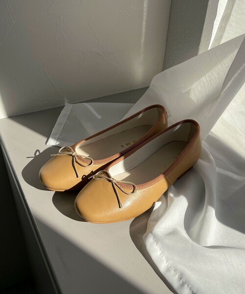 REMME（レメ）の「【REMME/レメ】レザーバレーシューズ（バレエシューズ・レディース・ベージュ/グリーン/シルバー/ブラック系その他/ブラック・38/37）」の15枚目の写真