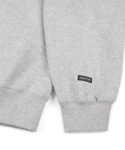 SCULPTOR(スカルプター)の「SATIN APPLIQUE SWEATSHIRT/サテンアップリケスウェット(スウェット・レディース・グレー・SMALL/MEDIUM/LARGE/X-LARGE)」の4枚目の写真