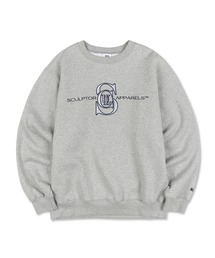 SCULPTOR（スカルプター）の「SATIN APPLIQUE SWEATSHIRT/サテン 