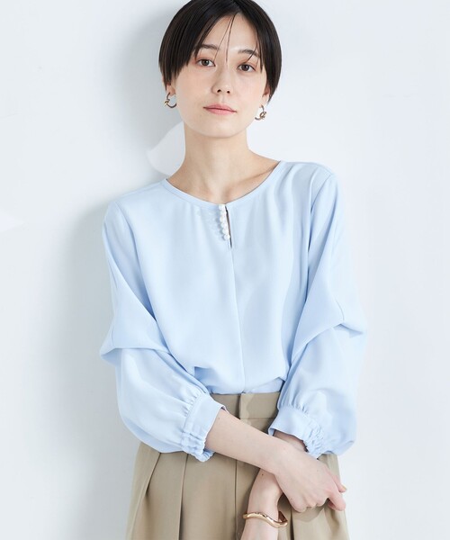 「NOLLEY'S Sophi」 長袖ブラウス 38 ブラック レディース NOLLEY'S Sophi（ノーリーズソフィ）の「テープチュール刺繍