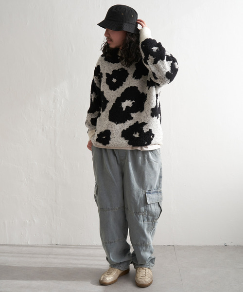 VENCEEXCHANGE(ヴァンスエクスチェンジ)の「ワイドデニムカーゴ(デニムパンツ・メンズ・ブラック/ブルー・M/L)」の4枚目の写真