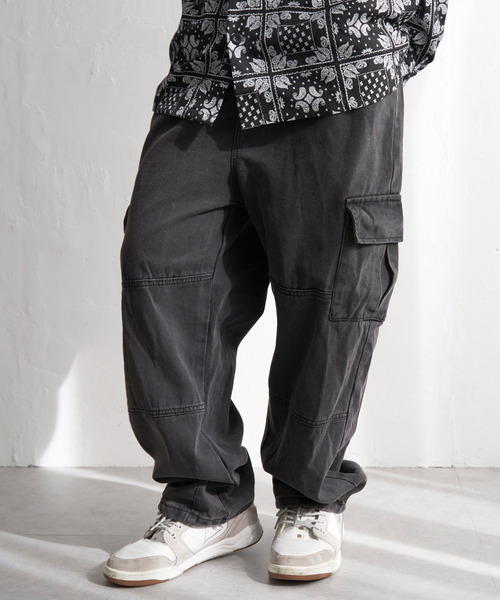 VENCEEXCHANGE(ヴァンスエクスチェンジ)の「ワイドデニムカーゴ(デニムパンツ・メンズ・ブラック/ブルー・M/L)」の11枚目の写真