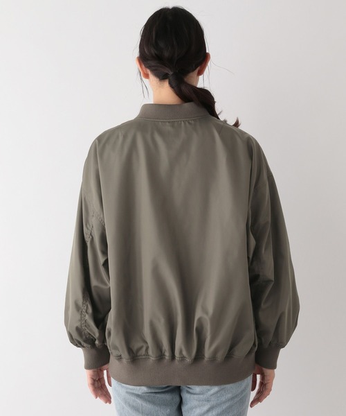 GLOBAL WORK（グローバルワーク）の「撥水軽やかMA-1/975890（MA-1・レディース・ベージュ/アイボリー/グレー/カーキ・REGULAR/SHORT）」の16枚目の写真