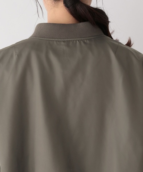 GLOBAL WORK（グローバルワーク）の「撥水軽やかMA-1/975890（MA-1・レディース・ベージュ/アイボリー/グレー/カーキ・REGULAR/SHORT）」の14枚目の写真