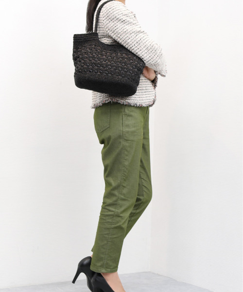 cache cache（カシュ カシュ）の「カシュカシュ cachecache / メタリックコード柄編みトートバッグ（トートバッグ・レディース・マルチ/シルバー/ブラック/ホワイト/シルバー系その他・FREE）」の18枚目の写真