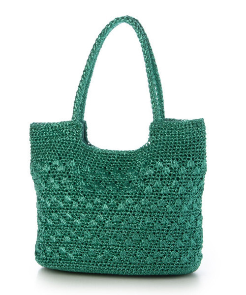 cache cache(カシュ カシュ)の「カシュカシュ cachecache / メタリックコード柄編みトートバッグ(トートバッグ・レディース・マルチ/シルバー/ブラック/ホワイト/シルバー系その他/ネイビー/グリーン・FREE)」の16枚目の写真