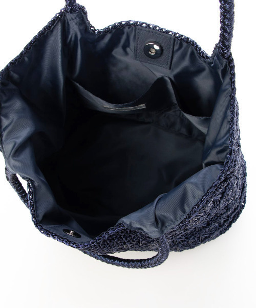 cache cache(カシュ カシュ)の「カシュカシュ cachecache / メタリックコード柄編みトートバッグ(トートバッグ・レディース・マルチ/シルバー/ブラック/ホワイト/シルバー系その他/ネイビー/グリーン・FREE)」の19枚目の写真