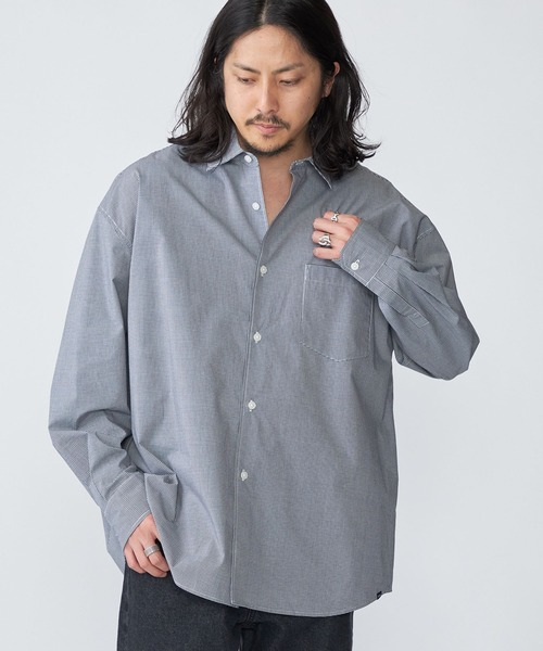 SHIPS.me(シップスミー)の「【ZOZO限定】SHIPS.me: リラックスワイドシャツ(シャツ/ブラウス・メンズ・グリーン/ホワイト/ダークグレー/ブラック・XS/XL/L/M/S)」の3枚目の写真