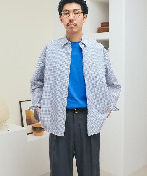 SHIPS.me(シップスミー)の「【ZOZO限定】SHIPS.me: リラックスワイドシャツ(シャツ/ブラウス・メンズ・グリーン/ホワイト/ダークグレー/ブラック・XS/XL/L/M/S)」の8枚目の写真