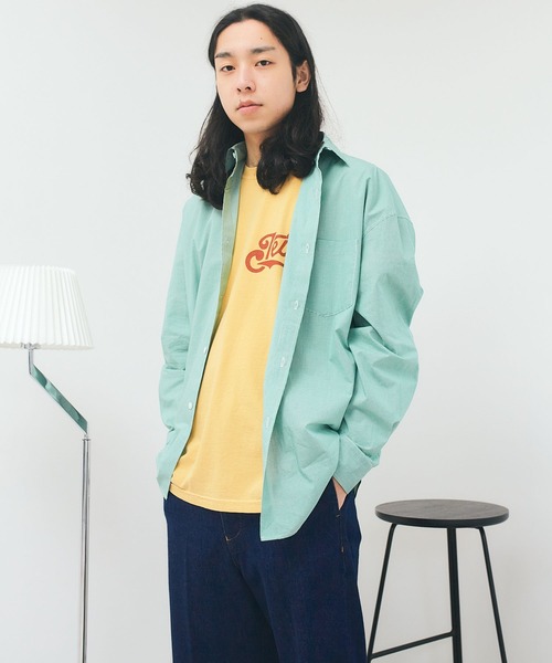 SHIPS.me(シップスミー)の「【ZOZO限定】SHIPS.me: リラックスワイドシャツ(シャツ/ブラウス・メンズ・グリーン/ホワイト/ダークグレー/ブラック・XS/XL/L/M/S)」の21枚目の写真