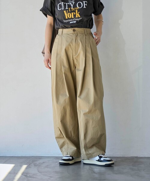 coen（コーエン）の「ランタンパンツ（その他パンツ・レディース・ベージュ/ブラック/ネイビー・M/L）」の3枚目の写真