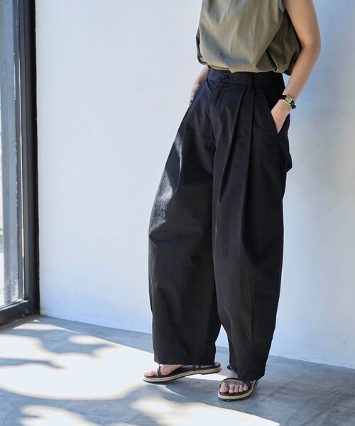 coen（コーエン）の「ランタンパンツ（その他パンツ・レディース・ベージュ/ブラック/ネイビー・M/L）」の2枚目の写真