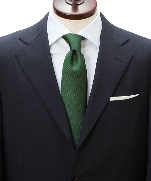 Cricket（クリケット）の「【CRICKET】クリケット レップ織り メランジ無地柄 ネクタイ 日本製（ネクタイ・メンズ・イエロー/ブラウン/グリーン/ブルー/チャコールグレー/ライトグレー/ネイビー・FREE）」の5枚目の写真