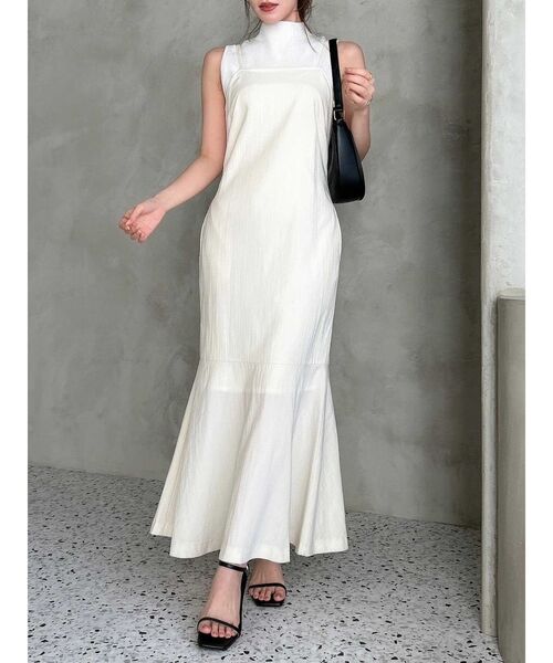 dazzlin(ダズリン)の「ショートコンビタイトワンピース(ワンピース・レディース・オフホワイト/ベージュ/ブラック・SMALL/MEDIUM/X-SMALL)」の11枚目の写真